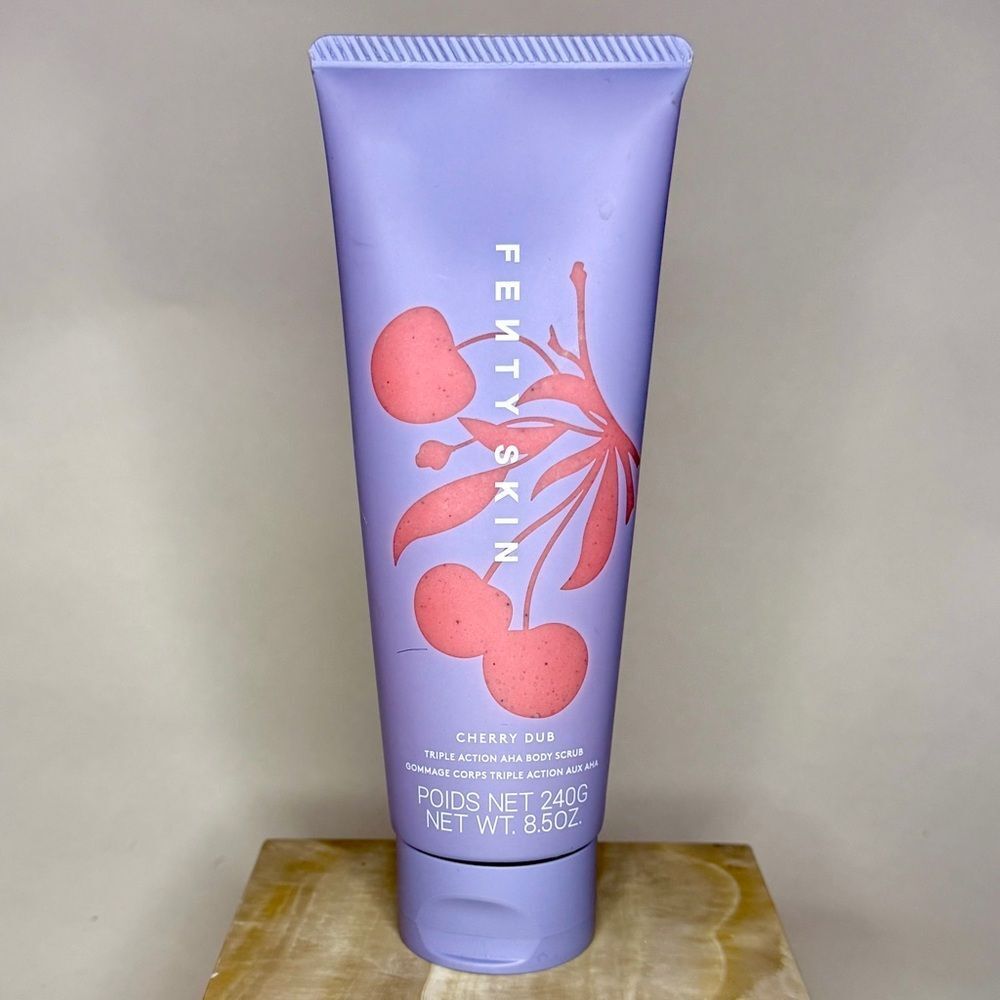 🍒 FENTY SKIN Cherry Dub Triple-Action AHA Body Scrub | 8.5 oz / 240 g 🧪✨